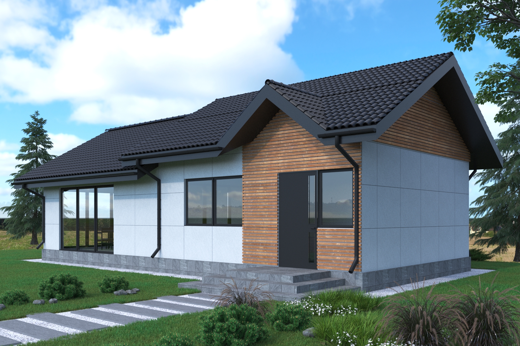 большой дом квадрат